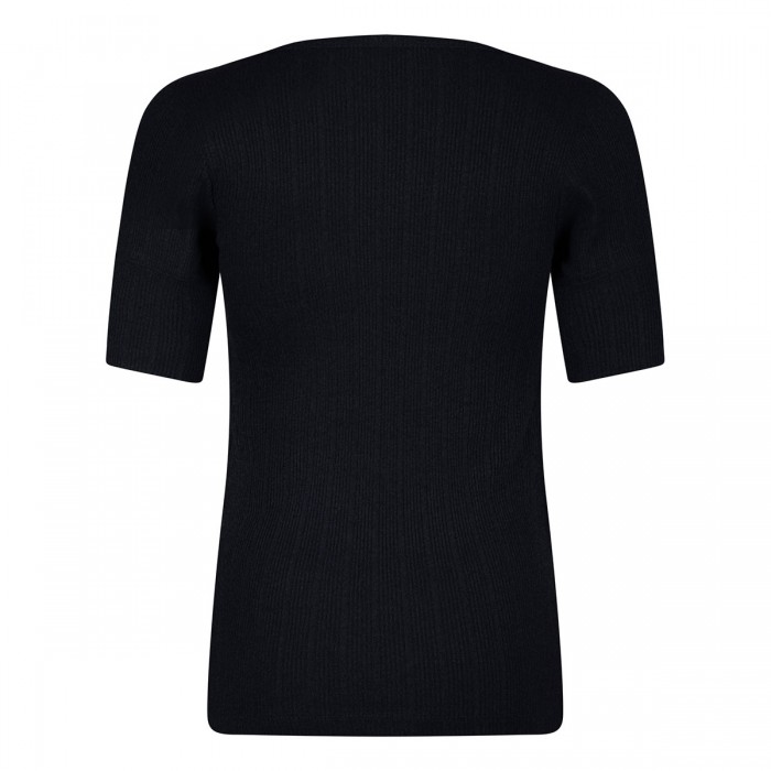 Navy-black zipped T-shirt