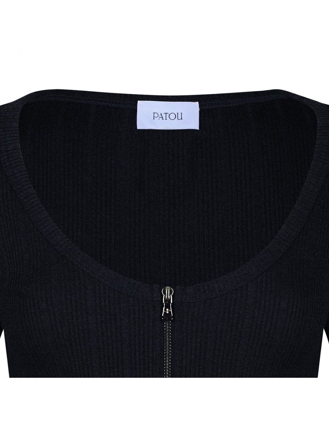 Navy-black zipped T-shirt