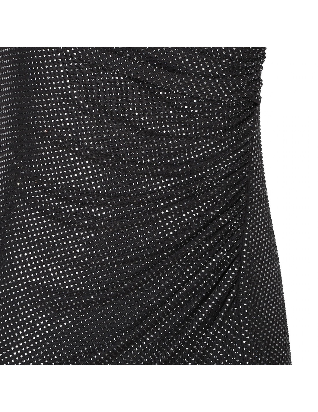 Slate rhinestone mesh midi dress