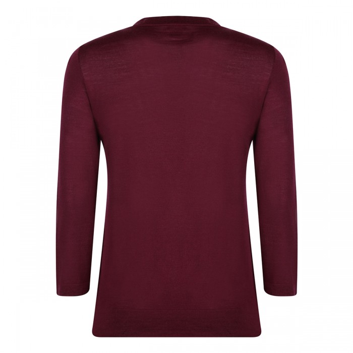 Bordeaux wool top