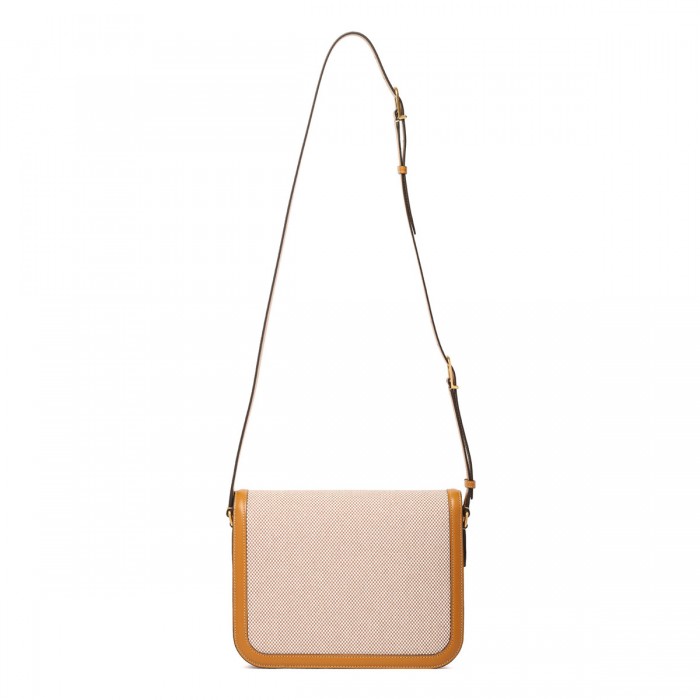 9TO5 canvas and leather shoulder bag