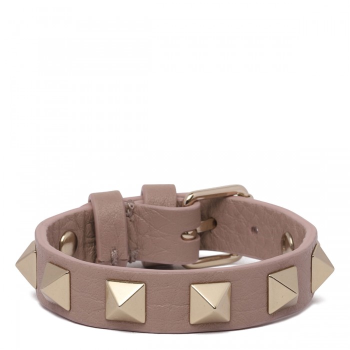 Rockstud leather bracelet