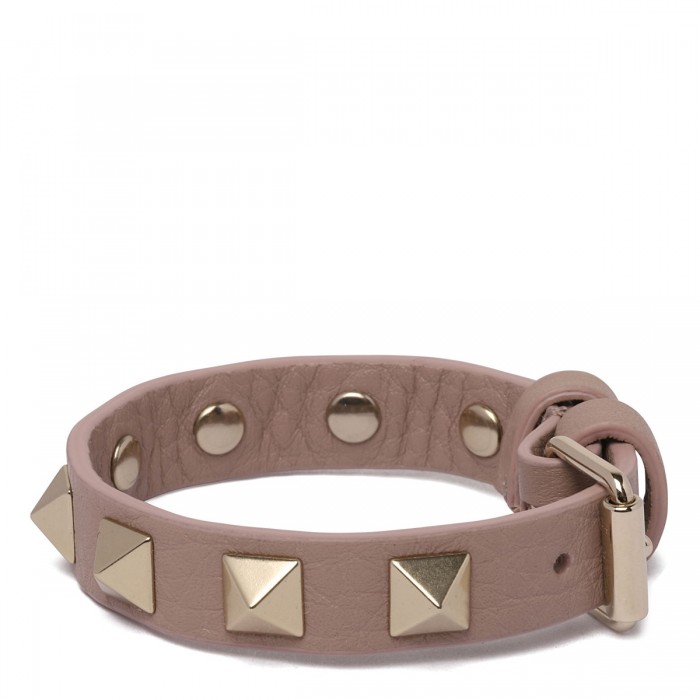 Rockstud leather bracelet