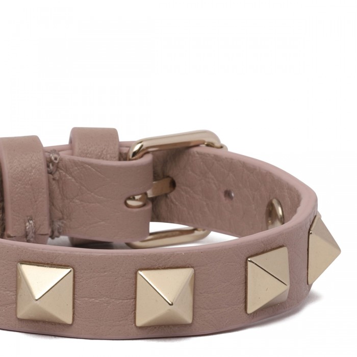 Rockstud leather bracelet