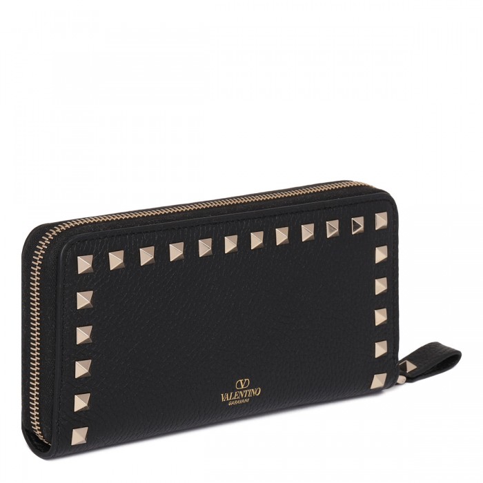 Rockstud zip around wallet