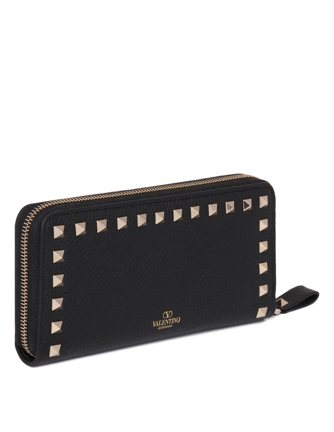 Rockstud zip around wallet