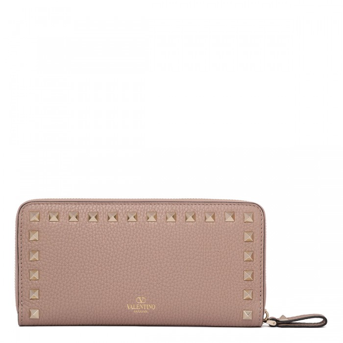 Rockstud zip around wallet