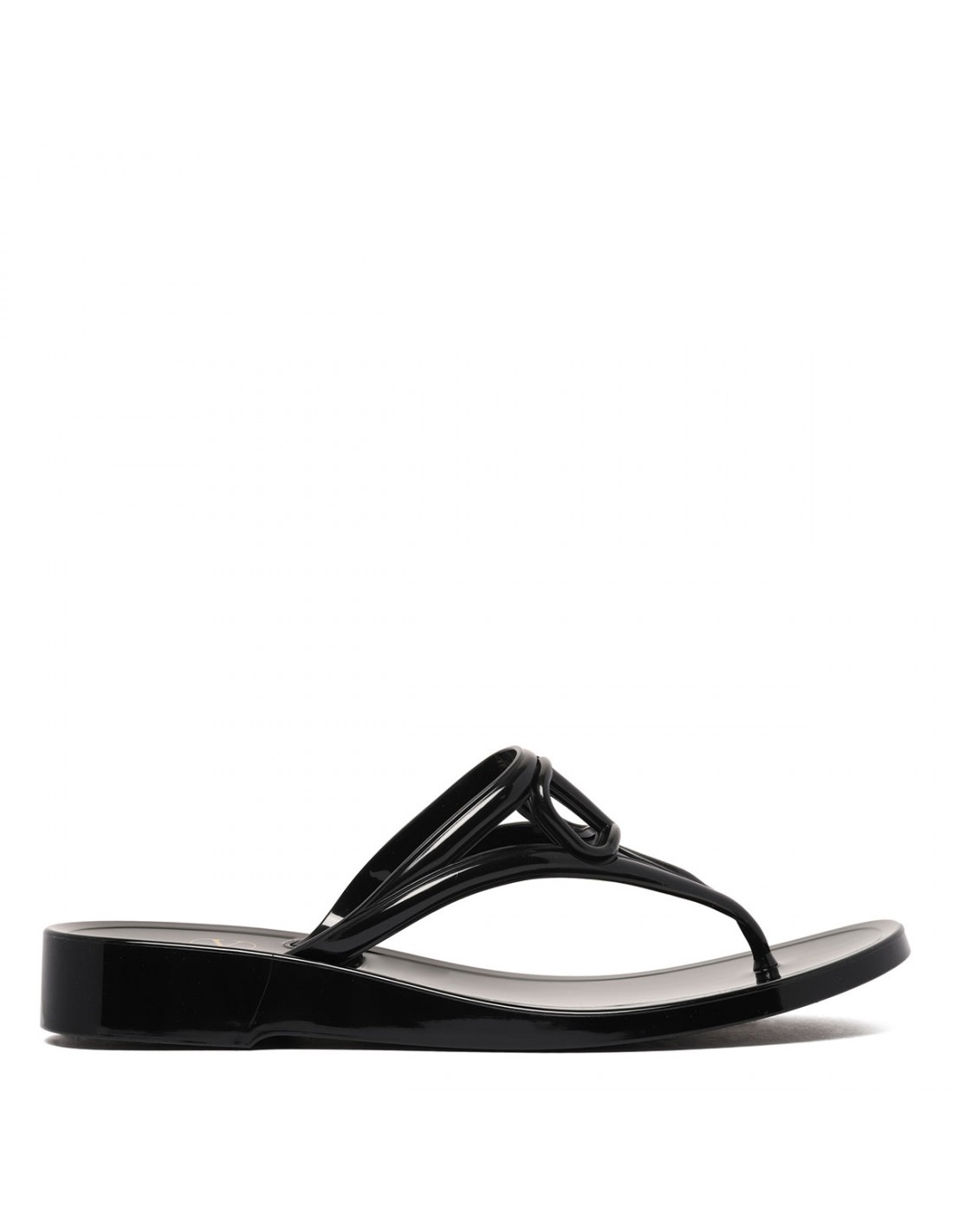 VLogo rubber thong sandals