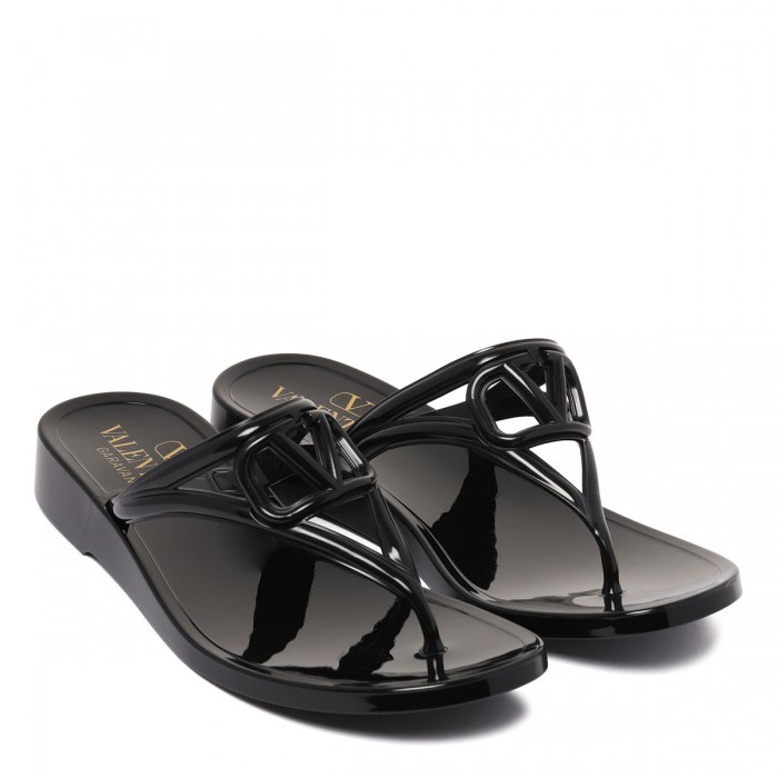 VLogo rubber thong sandals