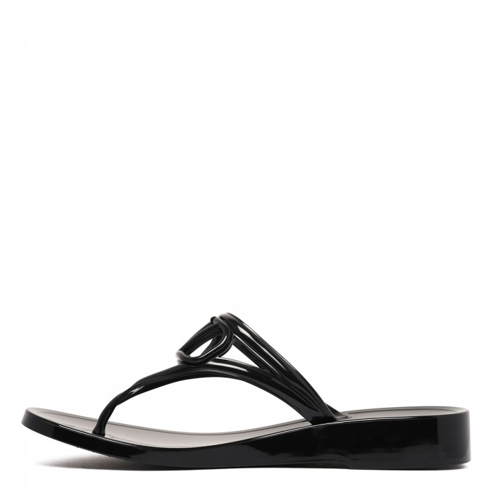 VLogo rubber thong sandals