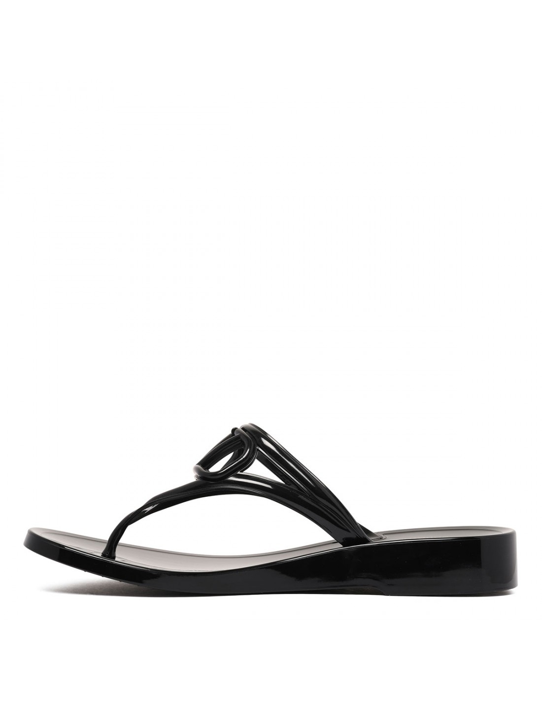 VLogo rubber thong sandals