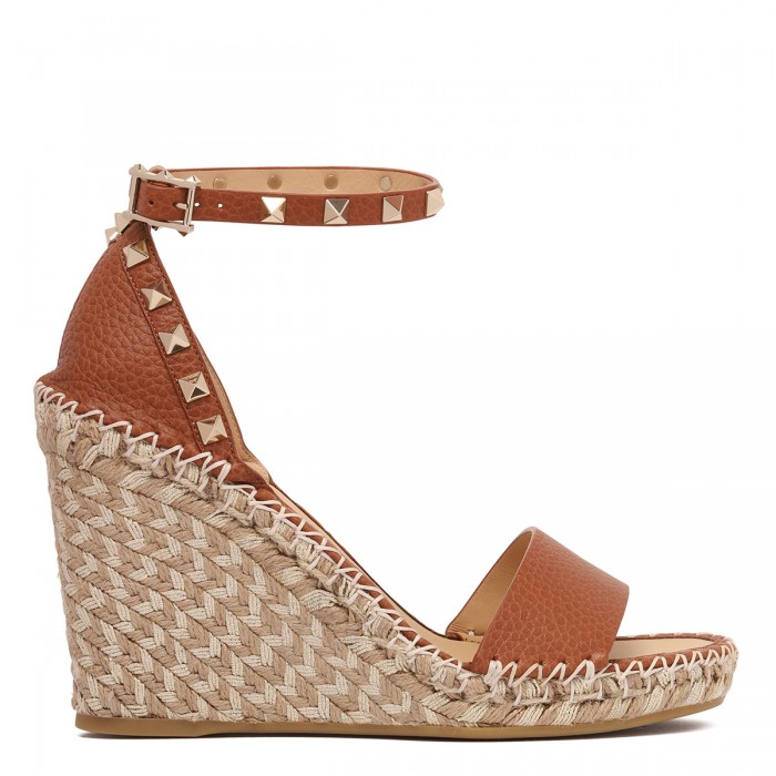 Rockstud wedge espadrillas sandals