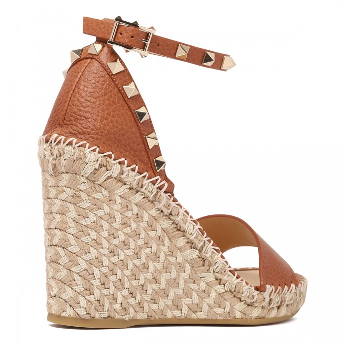 Rockstud wedge espadrillas sandals