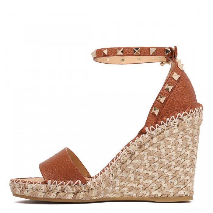 Rockstud wedge espadrillas sandals