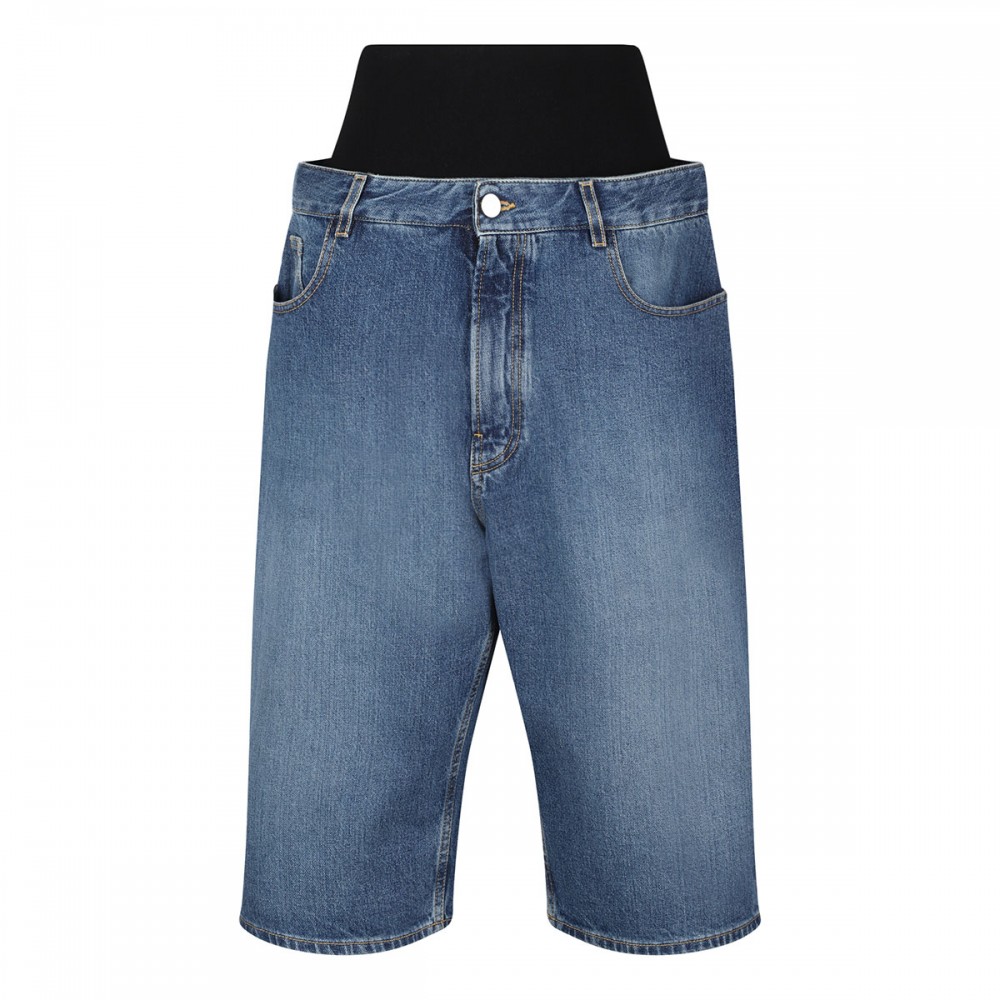 Denim bermuda shorts