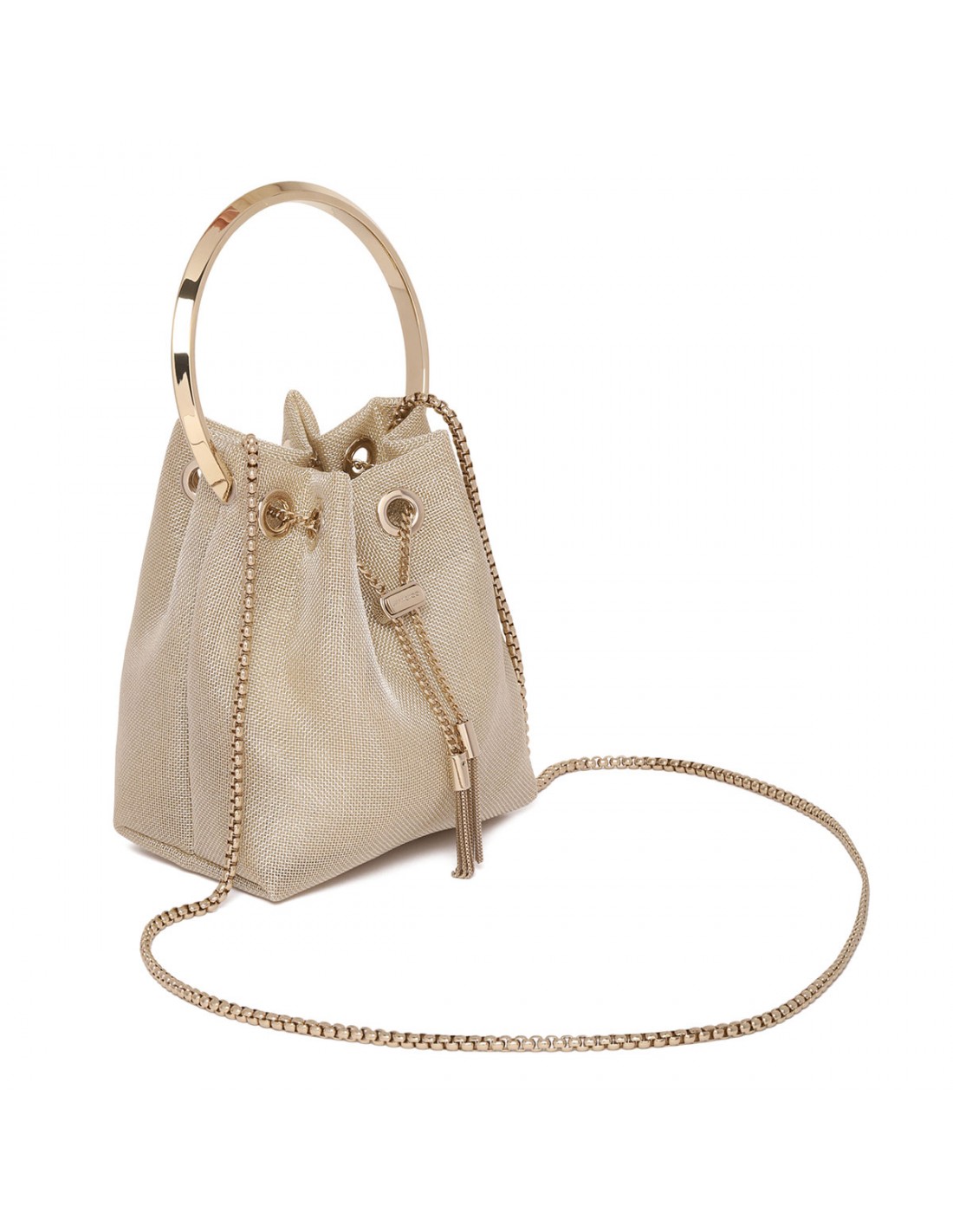 Bon Bon champagne mesh mini bag