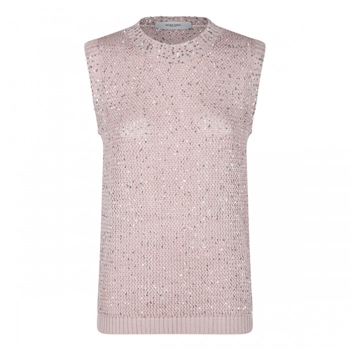 Sequins knit tank top