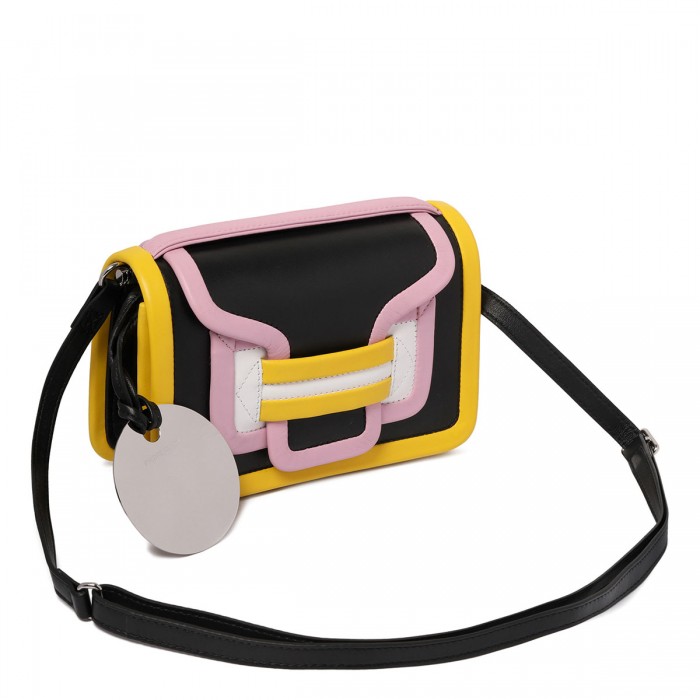 Alpha black and multicolor handbag