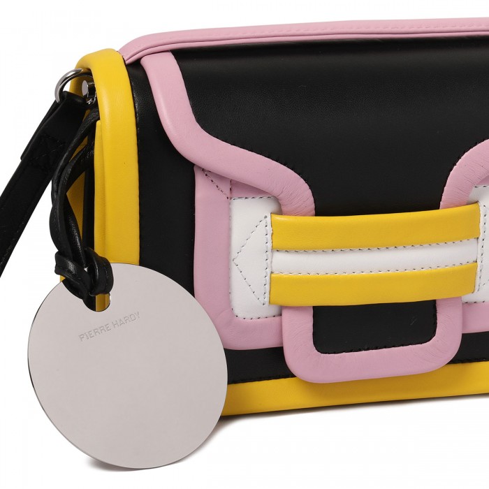 Alpha black and multicolor handbag