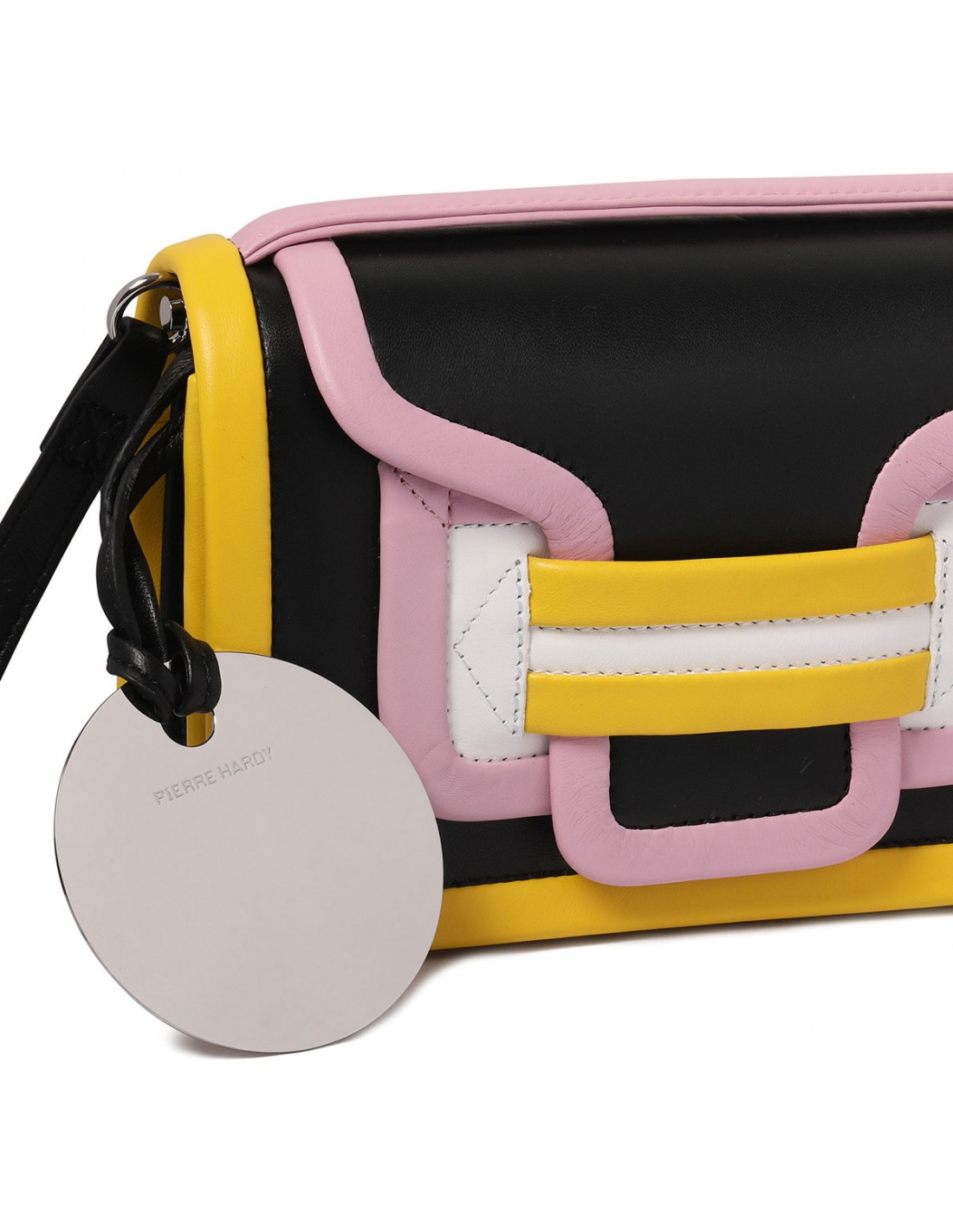 Alpha black and multicolor handbag