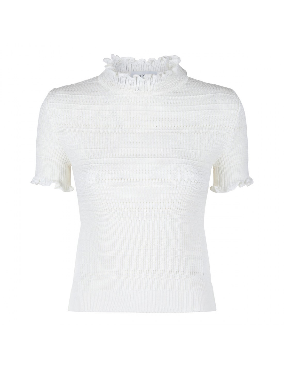 Ecru knit cotton top