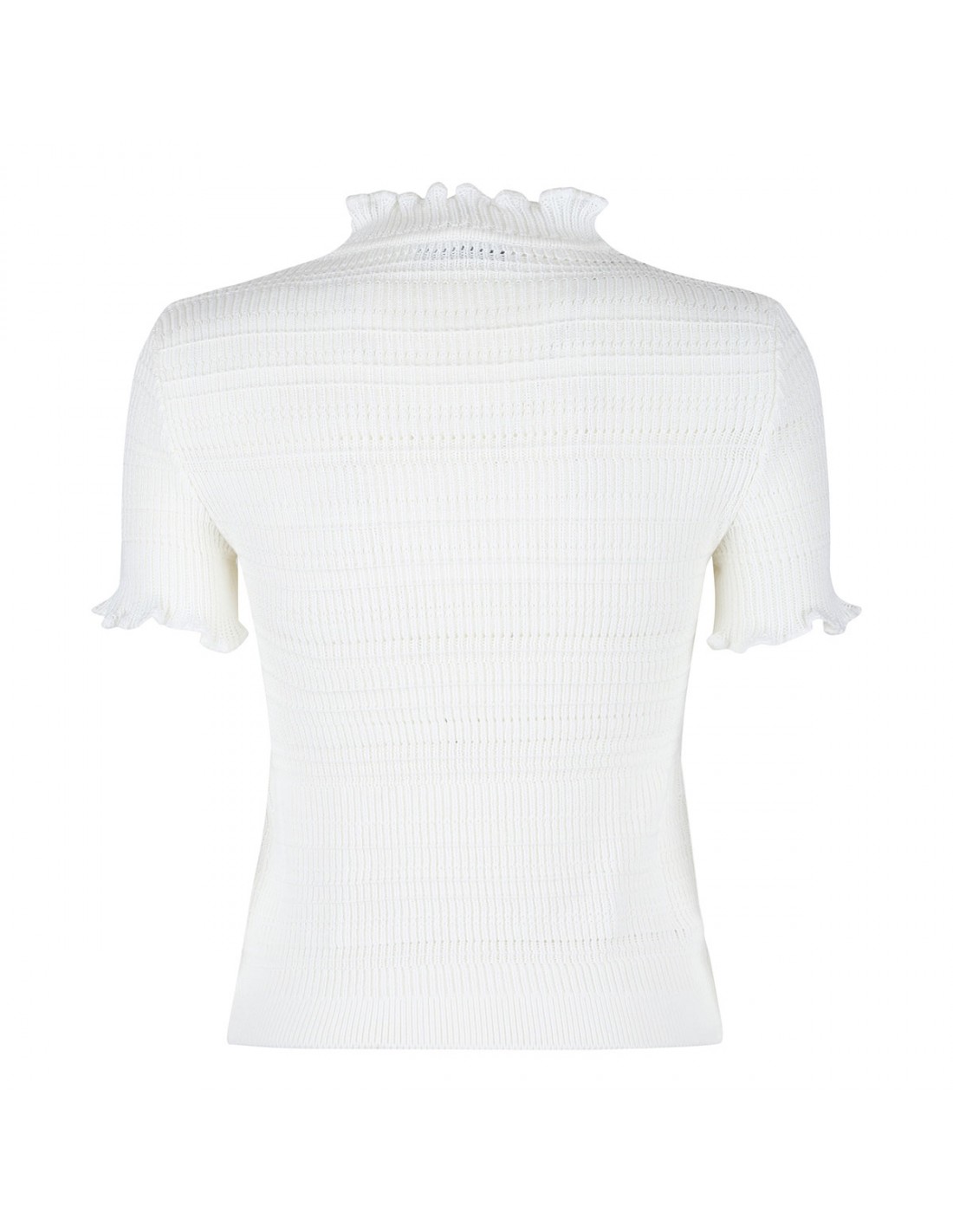 Ecru knit cotton top