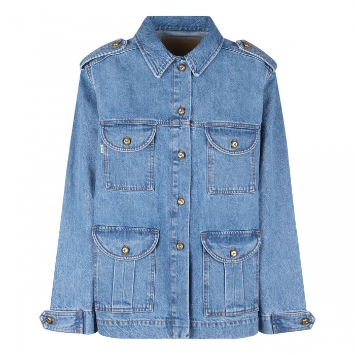 Nariida Maya denim sahariana jacket