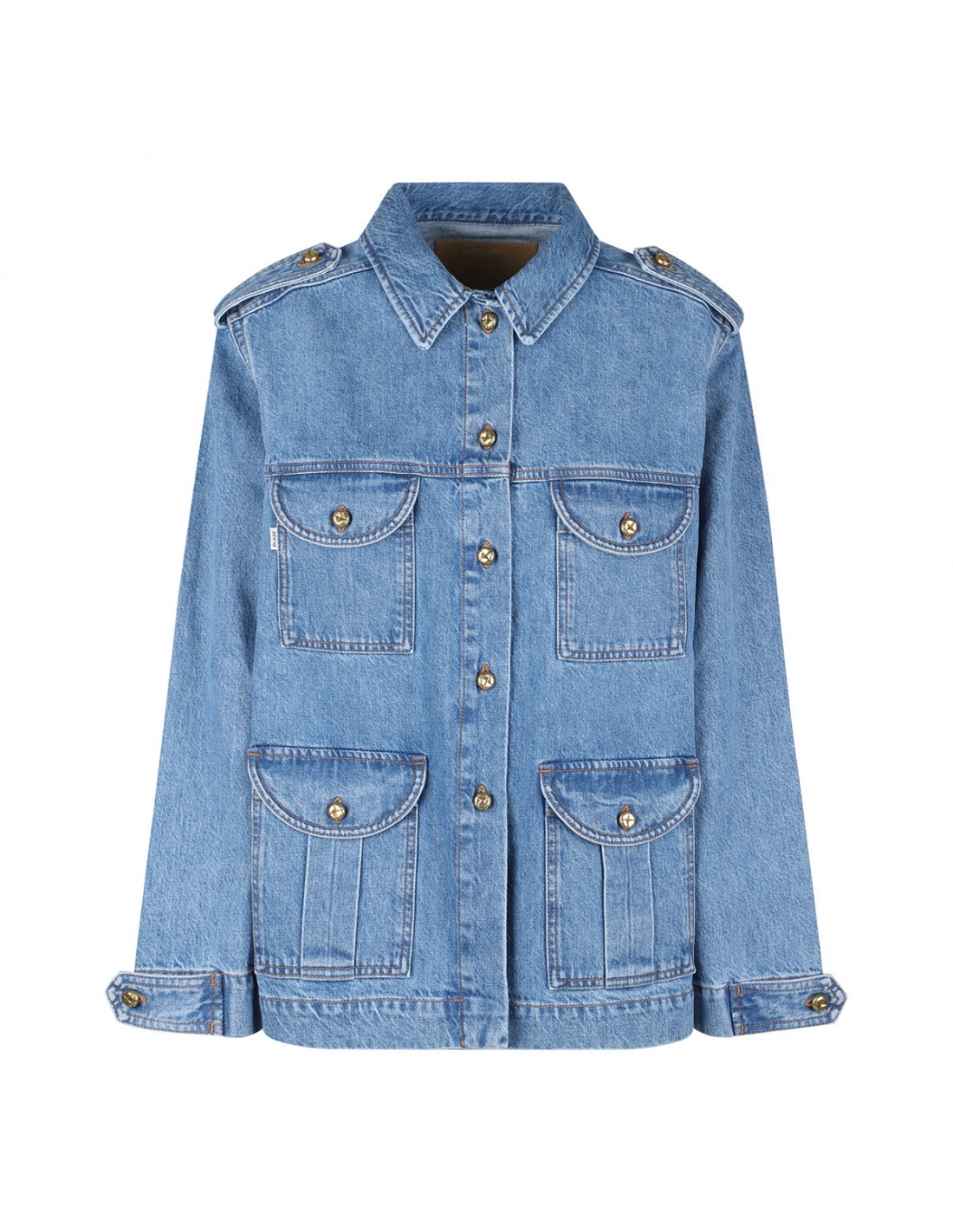 Nariida Maya denim sahariana jacket