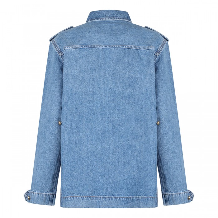 Nariida Maya denim sahariana jacket