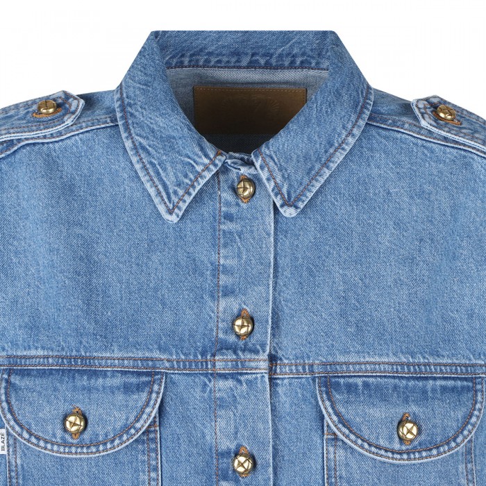 Nariida Maya denim sahariana jacket