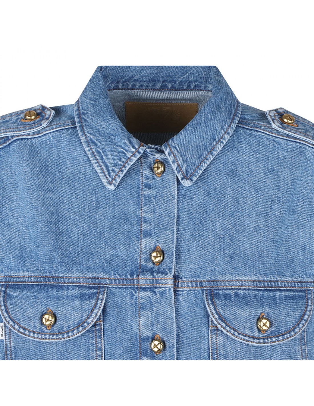 Nariida Maya denim sahariana jacket