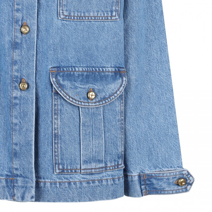 Nariida Maya denim sahariana jacket