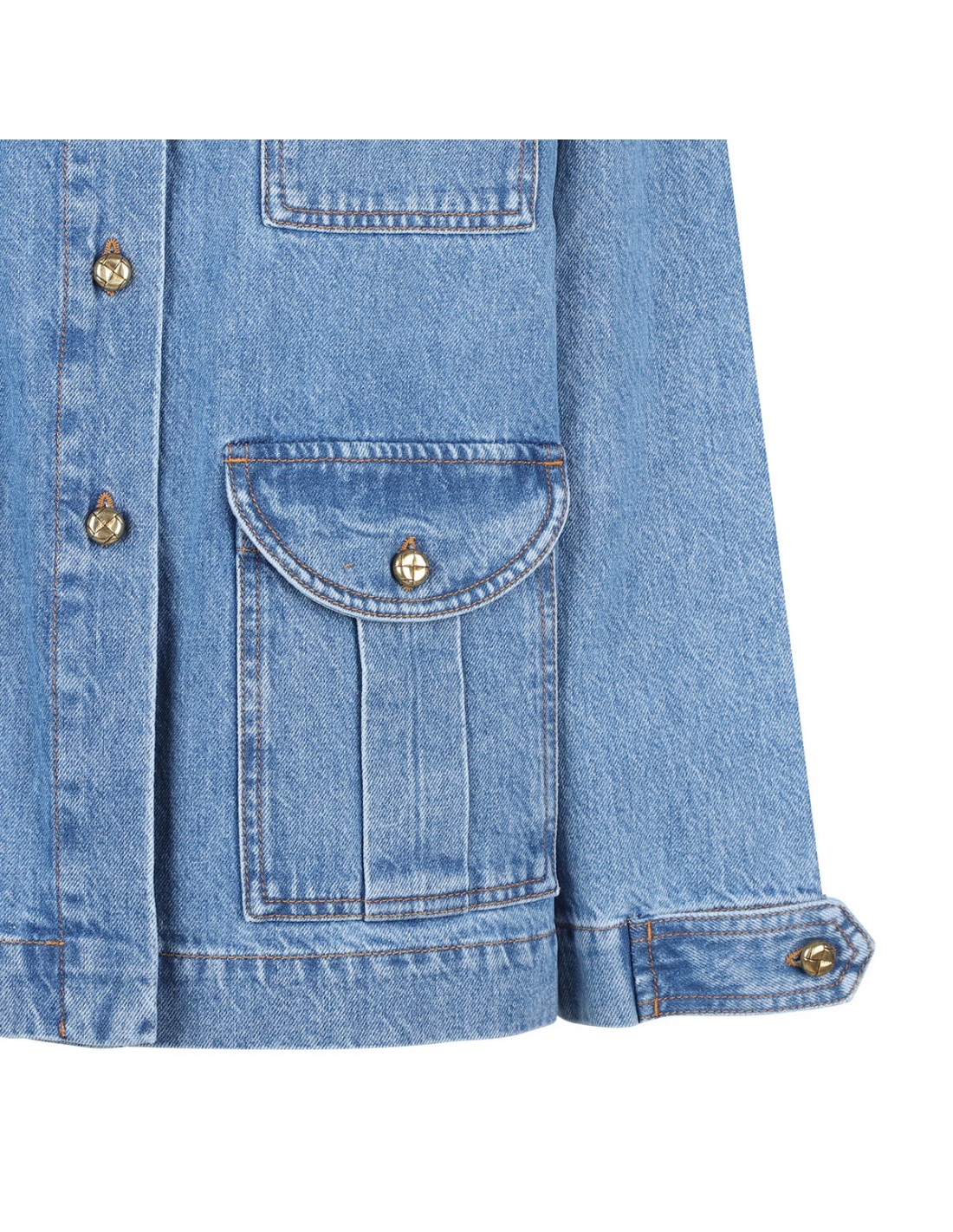 Nariida Maya denim sahariana jacket