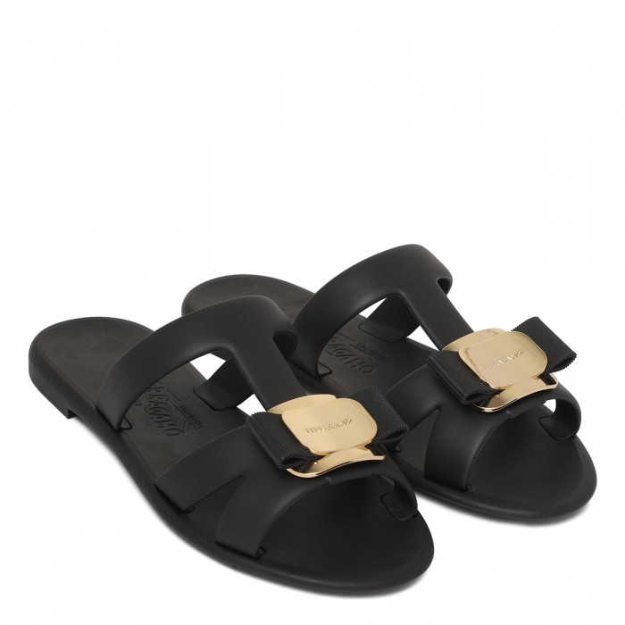 New Vara plate strappy slide sandals