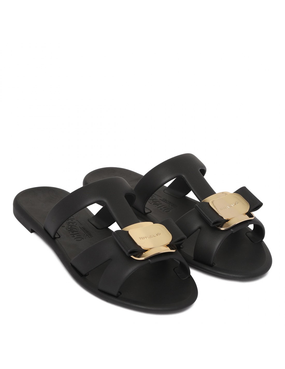 New Vara plate strappy slide sandals