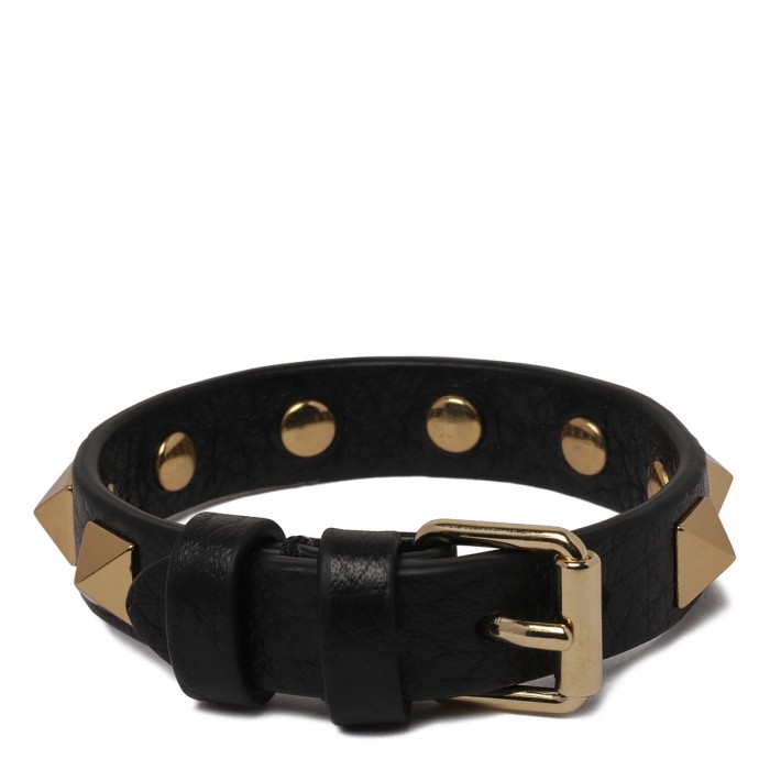 Rockstud leather bracelet