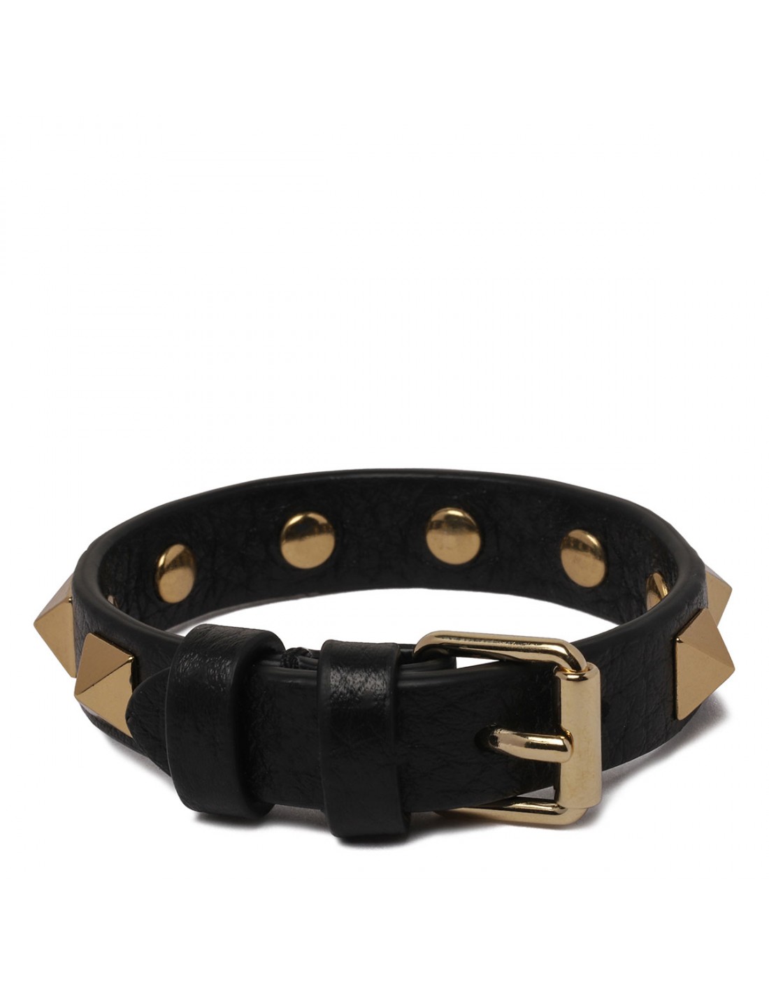 Rockstud leather bracelet