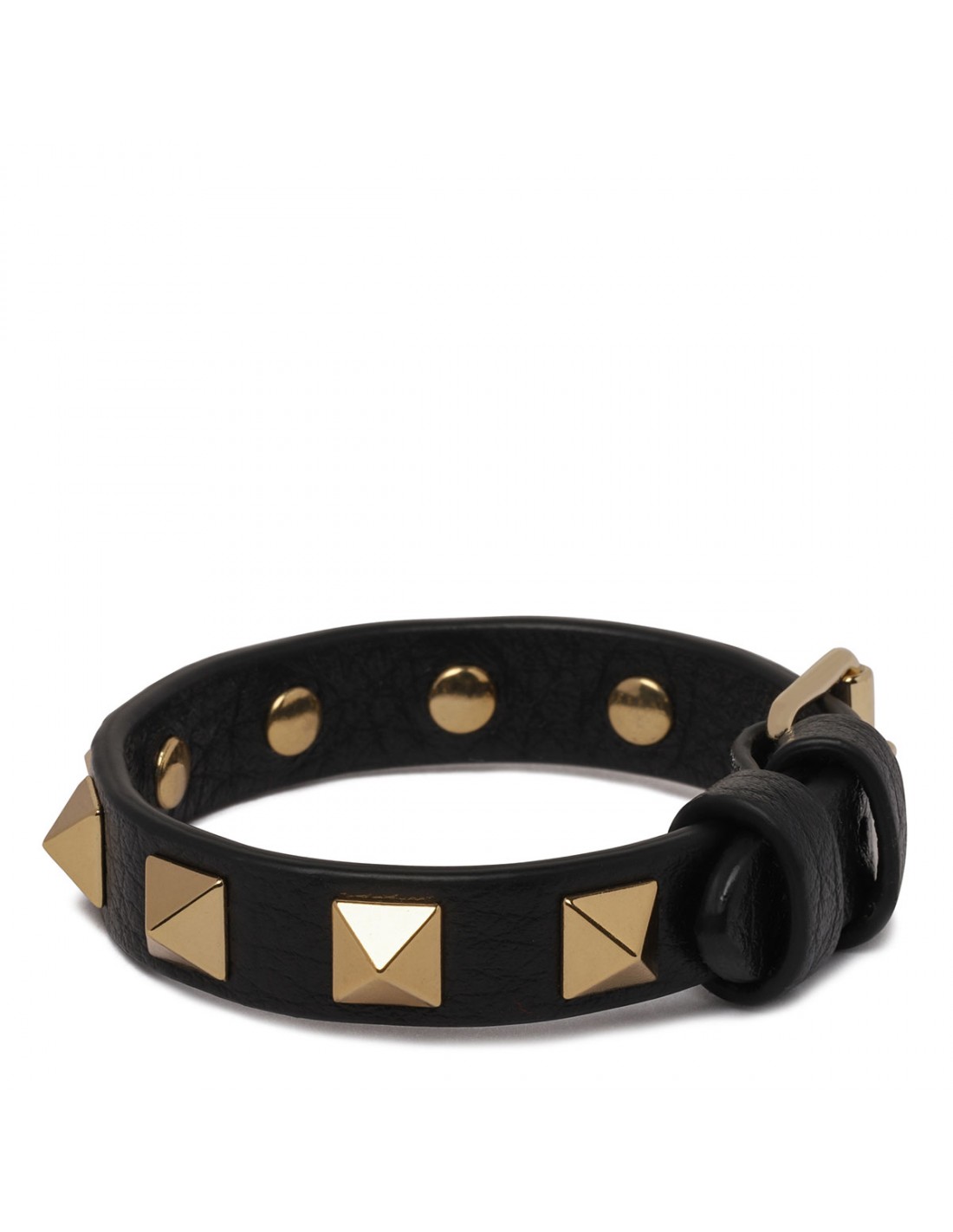 Rockstud leather bracelet