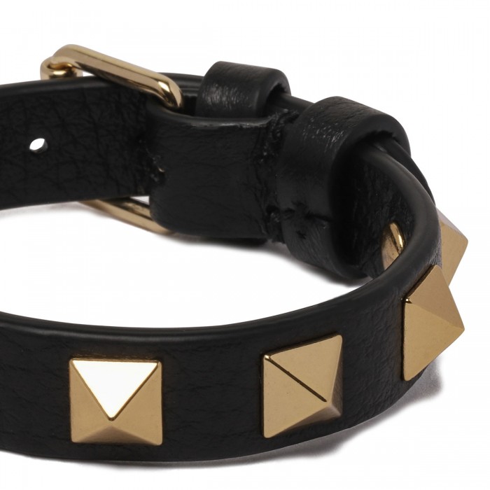 Rockstud leather bracelet