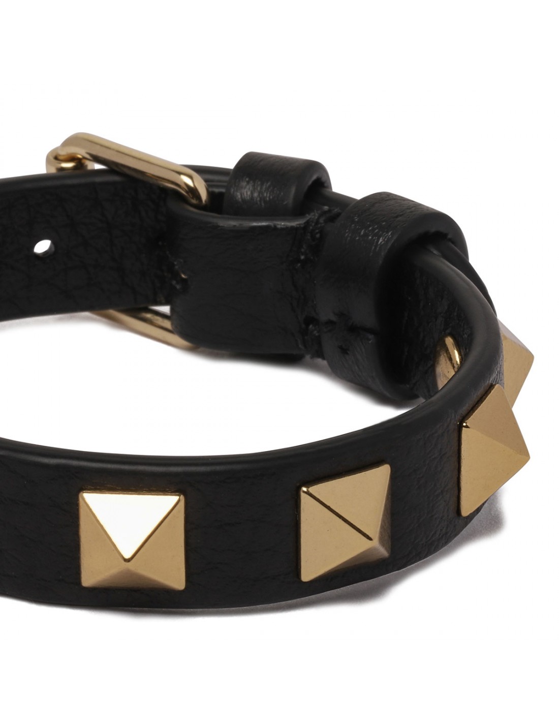 Rockstud leather bracelet