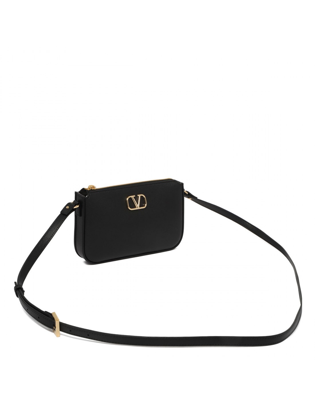 Black leather mini bag