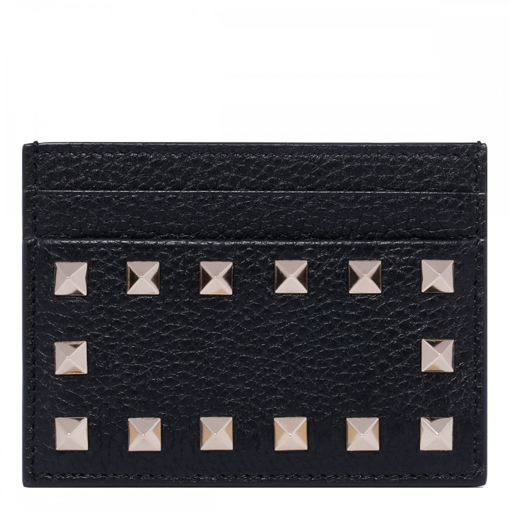 Rockstud black cardholder