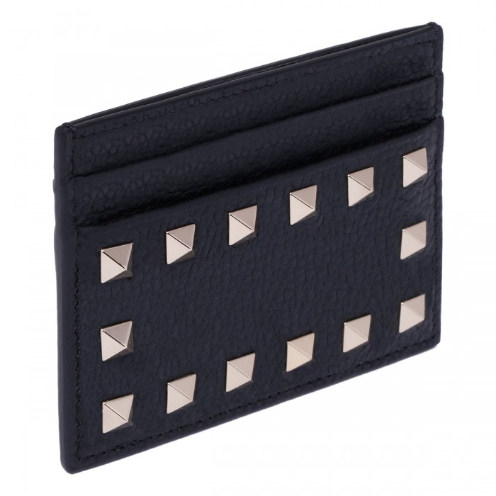 Rockstud black cardholder