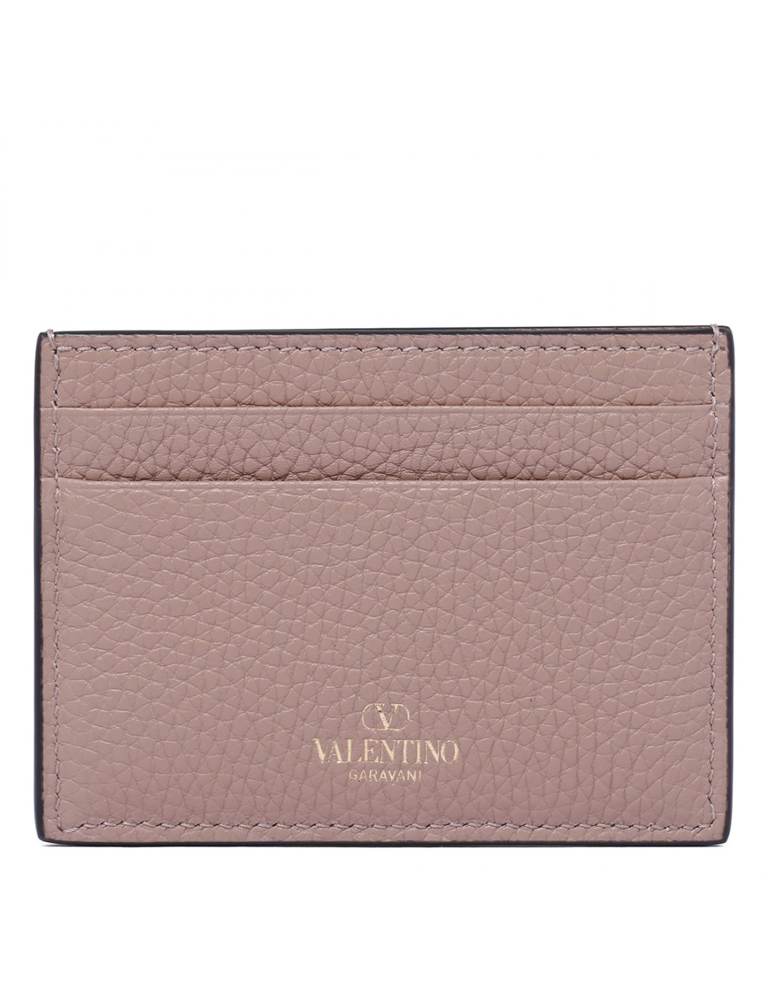 Rockstud poudre pink cardholder