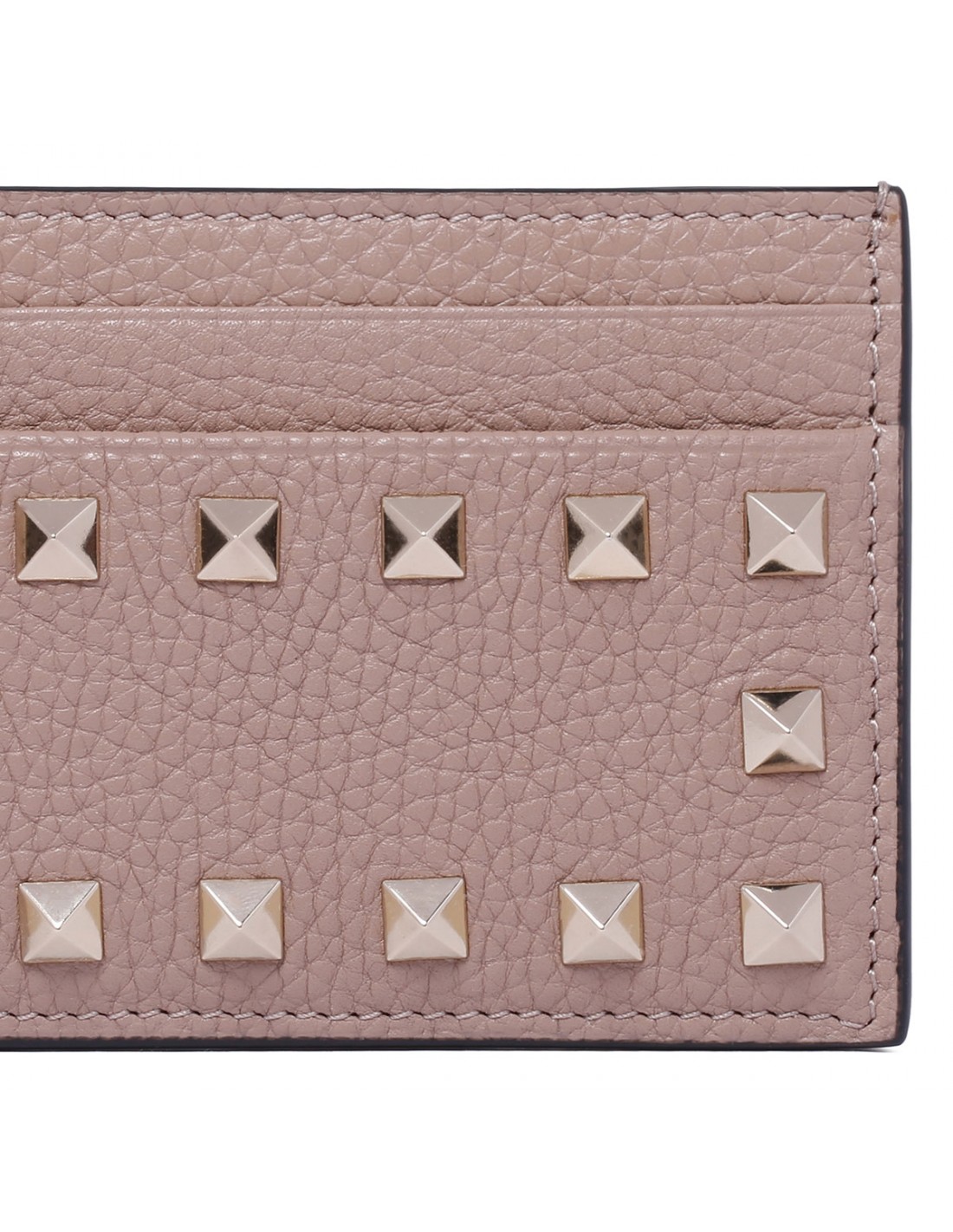 Rockstud poudre pink cardholder