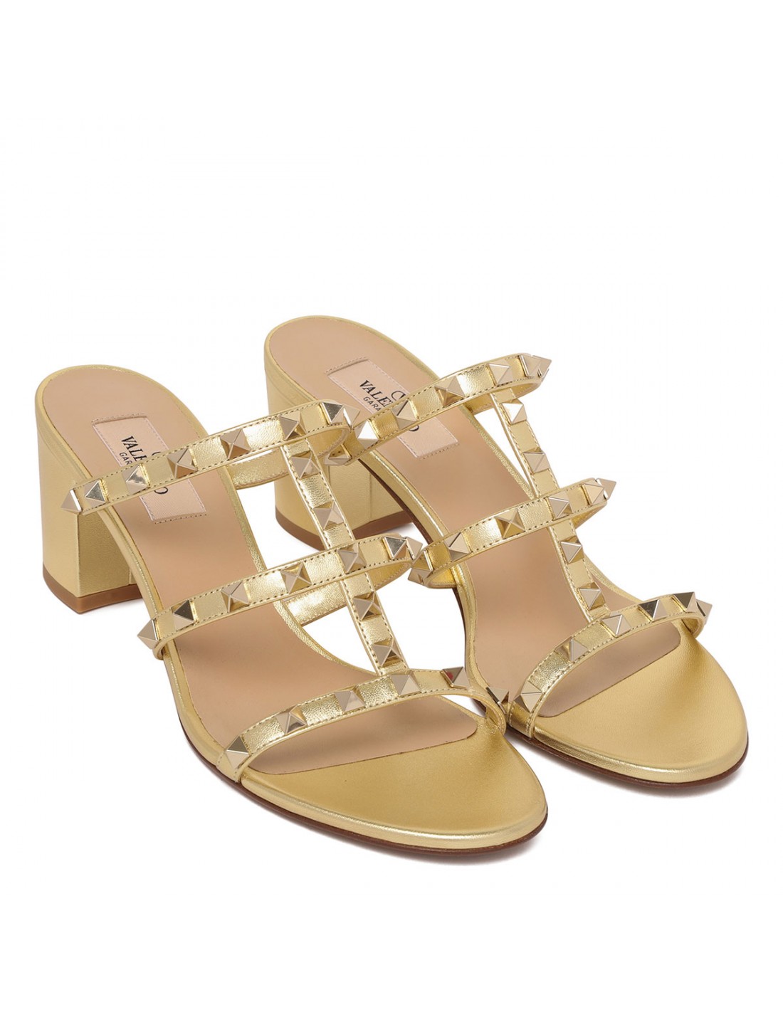 Rockstud slide sandals