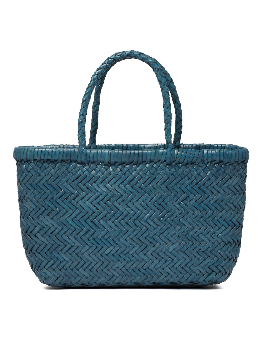 Mini flat Gora ocean blue tote