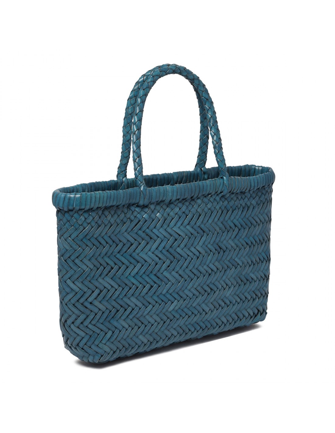 Mini flat Gora ocean blue tote