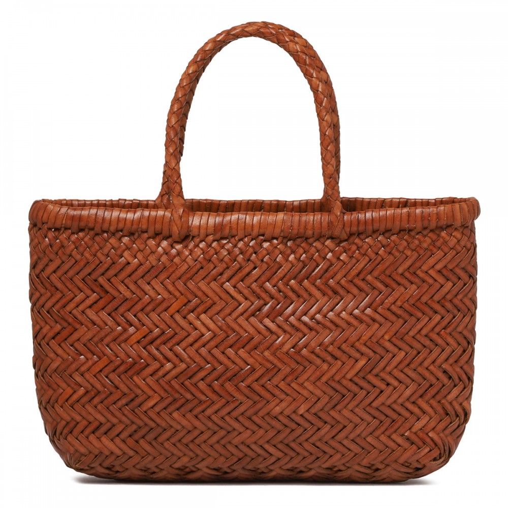 Mini flat Gora tan hue tote