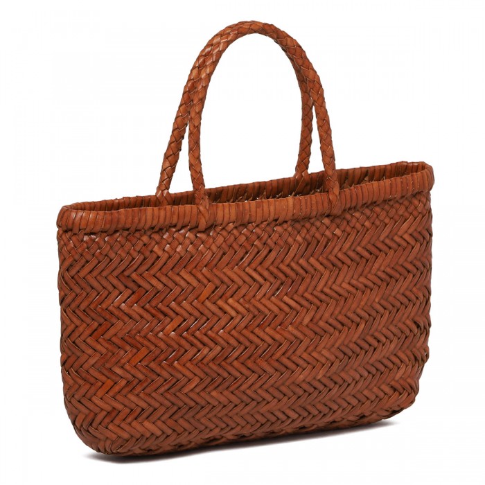 Mini flat Gora tan hue tote